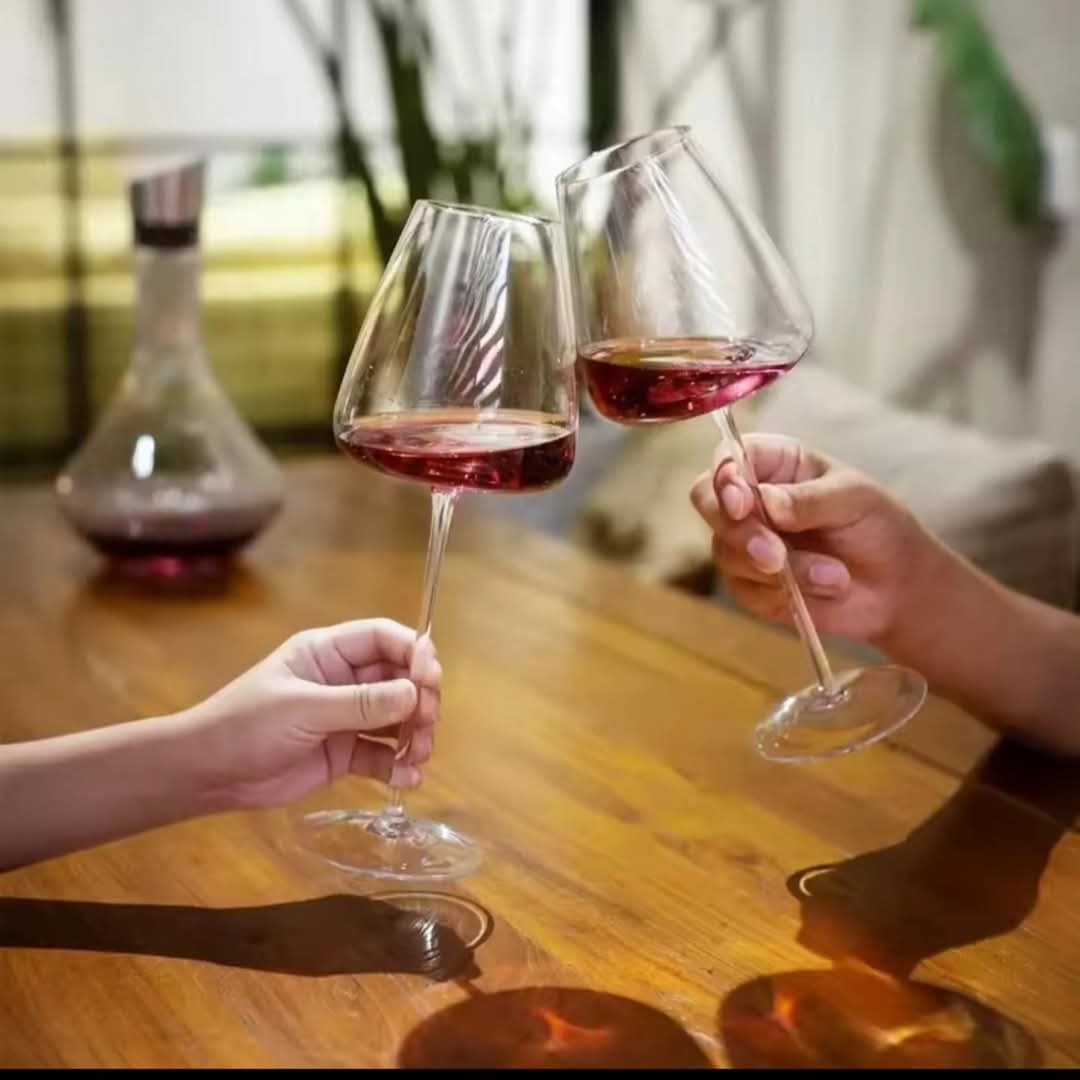 Wine glasses at WIMU Kitchen Kenya