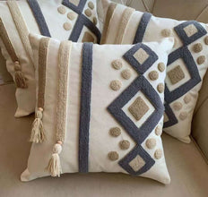 Boho Nordic Woven Pillowcases 45x45cm | Decorative Cushion Covers — Kenya · WIMU Kitchen