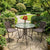 Round Outdoor Patio Dining Table with Textured Tempered Glass Top, 60cm — WIMU Kitchen Nairobi