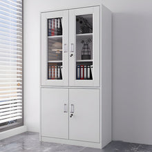 Steel Combination Cabinet with Glass and Solid Doors - Independent Locking Display and Storage — WIMU Kitchen Nairobi — Kenya · WIMU Kitchen