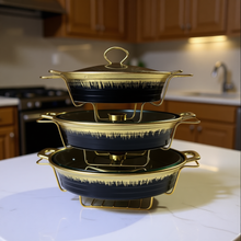 Ceramic Food Warmer Serving Bowl with Lid – Heat Retaining Hot Food Warmer Dish for Stew Rice Vegetables Oven Microwave Safe Ceramic Serving Bowl Set — Kenya · WIMU Kitchen