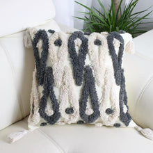 Boho Cotton Woven Pillowcases 45x45cm | Tufted Tassel Cushion Cover for Sofa Decor — Kenya · WIMU Kitchen