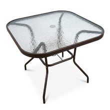 Square Patio Table, Tempered Glass, 80 x 70cm — view 2 — Kenya · WIMU Kitchen