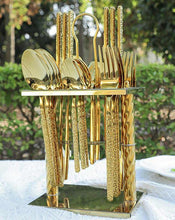 24pc Gold Cutlery Square Set (view 2) — Kenya · WIMU Kitchen