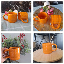 350 ml Mango Chubby Ceramic cups 6pcs Set — Kenya · WIMU Kitchen
