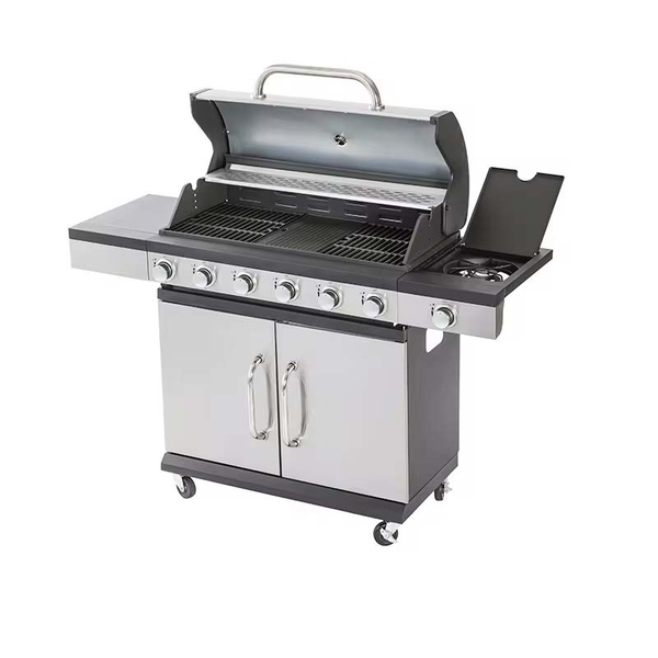 6+1 Burner Gas BBQ Grill Stainless Steel Outdoor Barbeque Barbecue Side Burner Large Cabinet — WIMU Kitchen Nairobi — Kenya · WIMU Kitchen Nairobi
