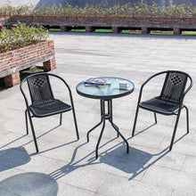 3 Piece Wicker & Steel Bistro Set - Nairobi — view 2 — Kenya · WIMU Kitchen