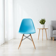 Eames-Style Molded Plastic Dining Chair with Wooden Base (view 8) — Kenya · WIMU Kitchen