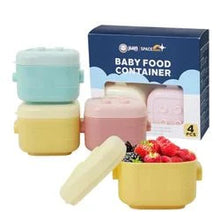 Transparent Stackable Portable BPA Free Food Grade Material Food Snack Container for Infant Baby Toddler Kids 120ml (4pcs) — Kenya · WIMU Kitchen