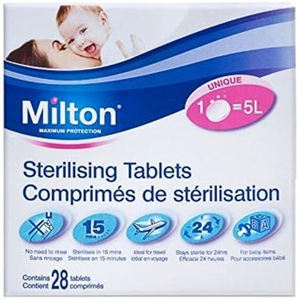 Milton Sterilising Tablets 28 pieces for sterlising Baby Bottles Teats Spoons Soothers Pacifier — Kenya · WIMU Kitchen Nairobi