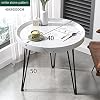 Modern Round Nordic Coffee Table with Tapered Legs — WIMU Kitchen Nairobi — Kenya · WIMU Kitchen