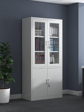 Steel Combination Cabinet with Glass and Solid Doors - Independent Locking Display and Storage — WIMU Kitchen Nairobi — Kenya · WIMU Kitchen