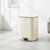 5L Stainless Steel Rectangular Pedal Bin with Soft Close Lid, Cream — WIMU Kitchen Nairobi