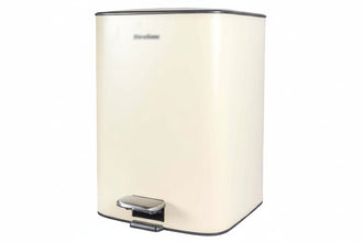 5L Rectangular Pedal Bin, Soft Close Lid, Cream — view 2 — Kenya · WIMU Kitchen