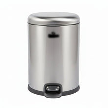 5L Round Silver Pedal Bin with Inner Bucket — view 2 — Kenya · WIMU Kitchen