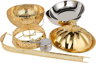 Luxury Gold Chafing Dish Buffet Set, 8Liters Stainless Steel Food Warmer with Hanging, Buffet Servers — Kenya · WIMU Kitchen