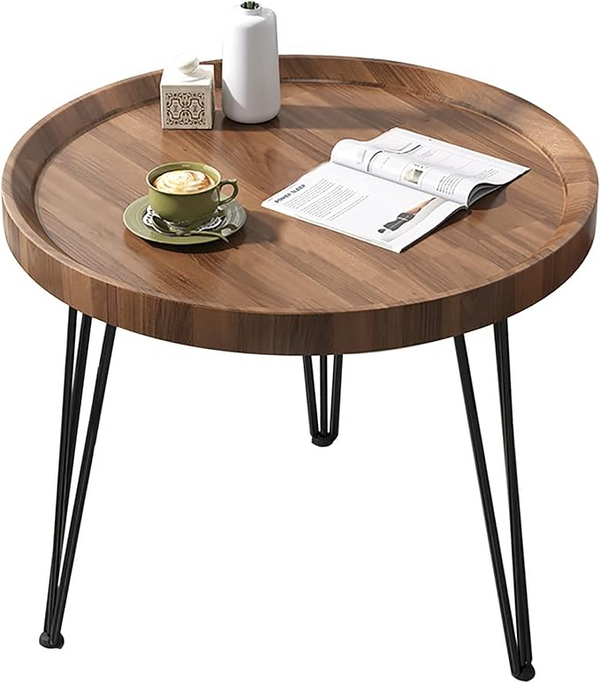 Modern Round Nordic Coffee Table with Tapered Legs — WIMU Kitchen Nairobi — Kenya · WIMU Kitchen Nairobi