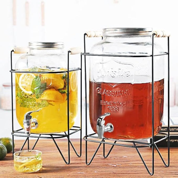 Glass Juice Dispenser with Stand & Tap 5L & 8L — Kenya · WIMU Kitchen Nairobi