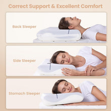 Cervical Pillow Memory Foam Neck Support Pillow with Natural Rubber Core – Ergonomic Single Bed Pillow for Side & Back Sleepers | Pain Relief — Kenya · WIMU Kitchen