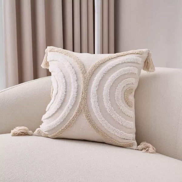 Boho Style Tufted Tassel Throw Pillow Cover/Pillowcase — Kenya · WIMU Kitchen Nairobi