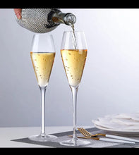 Fine Rim Wine & Champagne Flute Glass - Set of 6 (245 ml) (view 2) — Kenya · WIMU Kitchen