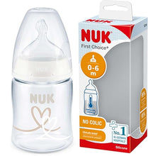 NUK First Choice+ Baby Bottle, 0-6 Months, Temperature Control, Silicone Teat, Anti-Colic Valve, BPA-Free, 150 ml — Kenya · WIMU Kitchen
