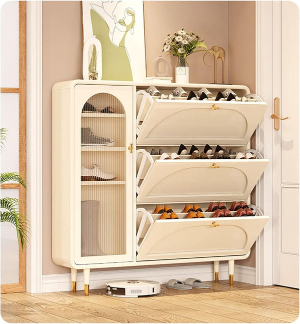 Shoe Cabinet, Free Standing Shoe Storage Organiser with 3 Folding Drawers Ideal Shoe Rack Storage Cabinet for Narrow Entryway, Hallway — WIMU Kitchen Nairobi — Kenya · WIMU Kitchen Nairobi
