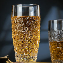 Set of 6 Luxury Highball Glasses – 12oz Cut-Glass Water & Cocktail Drinking Cups — Kenya · WIMU Kitchen
