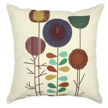 Cushion Cover, Set of 4 Cartoon Flowers Pattern Cotton and Linen Pillowcase Square House Sofa Cover 45 x 45 cm — Kenya · WIMU Kitchen