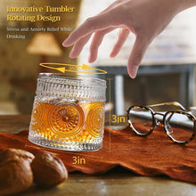 Crystal Dancing Revoving Whiskey Glasses 6pcs- 310 ml Bar Glass for Drinking Bourbon, Whisky, Scotch, Cocktails, Cognac- Old Fashioned Cocktail Tumblers (view 4) — Kenya · WIMU Kitchen