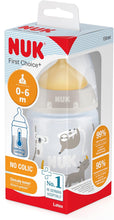 NUK First Choice+ Baby Bottle | 0-6 Months | Temperature Control | Anti Colic Vent | 150 ml | BPA-Free | Latex Teat — Kenya · WIMU Kitchen