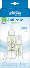 Dr Brown's Natural Flow Anti-Colic Options+ Narrow Baby Bottle, Sampler Kit, 1x 4oz/120ml Bottle & 1x 8oz/250ml Bottles with Level 1 Slow Flow Teat, Kit Also Includes 2X Level 2 Medium Flow Teats — Kenya · WIMU Kitchen