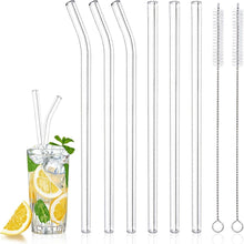 Clear Glass Straw 6 Pcs Reusable Drinking Straws with 1 Cleaning Brush 8mm Straight Bent Straw Set for Cocktail Glass, Smoothies, Milkshakes, Juices, Teas — Kenya · WIMU Kitchen