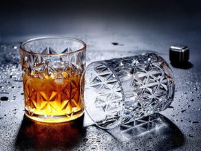 Crystal Whiskey Glass Set of 6, Clear, 310 ML, Round Whisky Glass, Lead Free Barware for Scotch, Bourbon, Cocktail (view 3) — Kenya · WIMU Kitchen