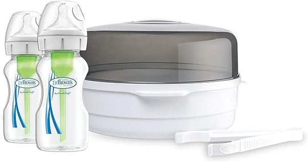 Dr. Brown's Microwave steam sterilizer - comes with 2 x 270ml options+wide neck bottles — Kenya · WIMU Kitchen Nairobi