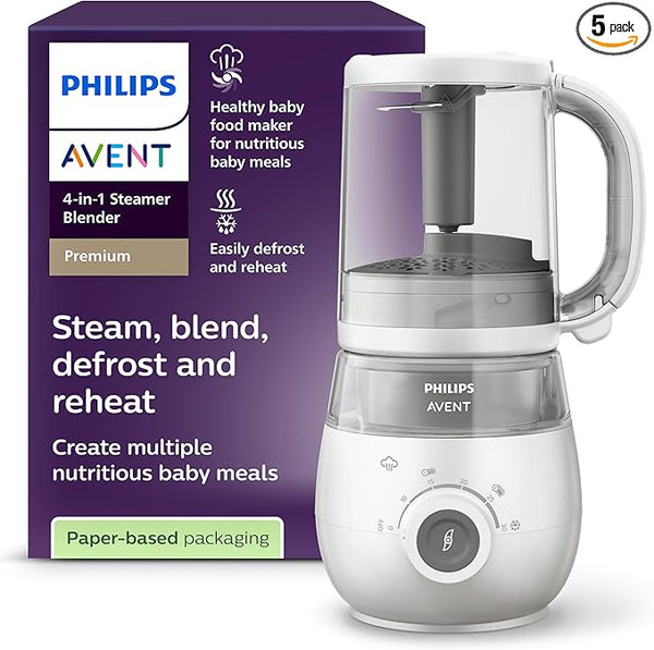 Philips Avent Premium 4-in-1 Steamer Blender, Baby Food Maker, Steam, Blend, Defrost, Reheat, Dishwasher Safe, Model SCF883/02 — Kenya · WIMU Kitchen Nairobi