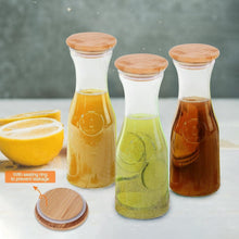 Glass Carafe Pitchers, Beverage Dispenser, Clear Jugs For Mimosa Bar, Wine, Iced Tea, Lemonade, Milk and Juice, 1000ml, Set of 4 (view 4) — Kenya · WIMU Kitchen