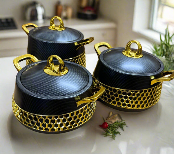 Elegant,Simple, Classic and luxury 3pcs Food Warmer HotPots — Kenya · WIMU Kitchen Nairobi
