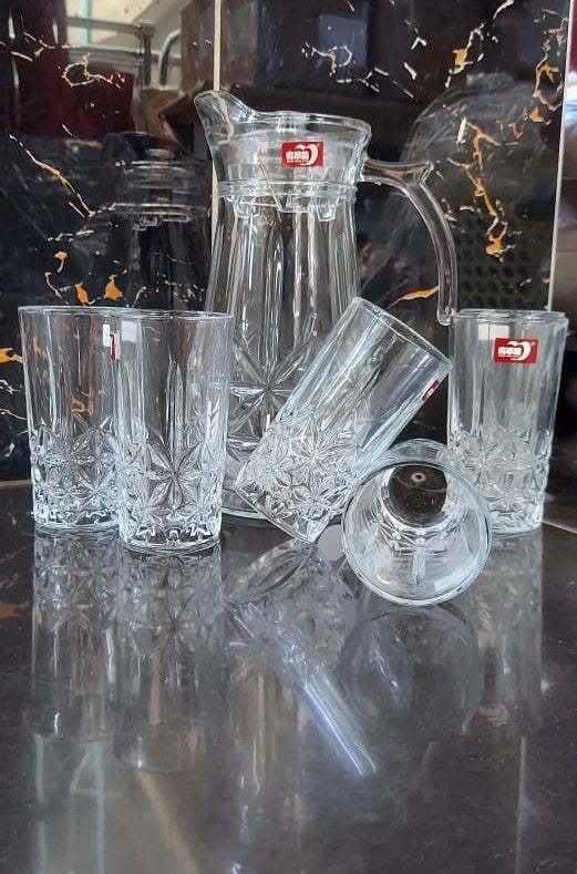 7 PCS WATER /JUICE JUG SET(6glasses+Jug) — Kenya · WIMU Kitchen Nairobi