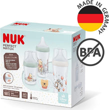 NUK Perfect Match Baby Bottles Set | 0-6+ Months | Adapts to Baby's Palate | 3 x Anti Colic Baby Bottles & Space Soother | BPA-Free | Disney Winnie the Pooh | 4 Count — Kenya · WIMU Kitchen