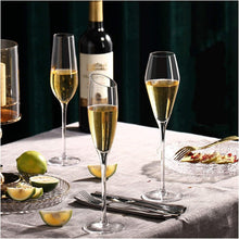 Fine Rim Wine & Champagne Flute Glass - Set of 6 (245 ml) — Kenya · WIMU Kitchen