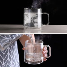 430ml Danny Home Double Wall Clear Glass Coffee & Tea Mug Set (2 Pcs) (view 5) — Kenya · WIMU Kitchen