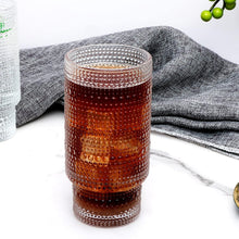 Vintage Tall Drinking Glasses Set of 6,Hobnail Highball Glasses,Romantic Embossed Cocktail Glasses Glass Coffee Glassware Set for Water,Juice,Soda (view 2) — Kenya · WIMU Kitchen