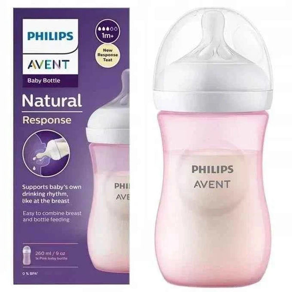 AVENT Philips Natural Response 3.0 Pink Feeding Bottle 260ml — Kenya · WIMU Kitchen Nairobi