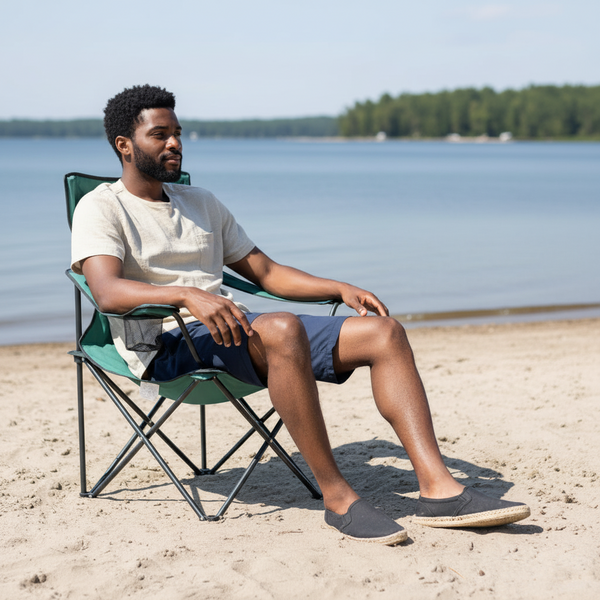Khaki Folding Camping Chair 50 x 50 x 80cm CMP03 — WIMU Kitchen Nairobi — Kenya · WIMU Kitchen Nairobi