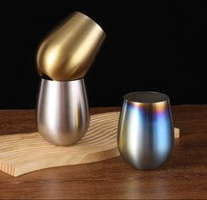 500ml Stainless Steel Stemless Wine Goblets, Gold Black or Rainbow — view 7 — Kenya · WIMU Kitchen