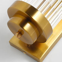 Crystal Tube Wall Sconce / Twisted Glass Rod Brass Light — Kenya · WIMU Kitchen