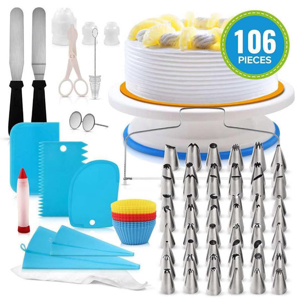106 Piece Cake Decorating Set with Turntable, Piping Tips and Tools — WIMU Kitchen Nairobi — Kenya · WIMU Kitchen Nairobi