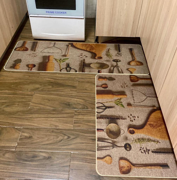 Anti-Slip Kitchen Mat Set, 2-Piece — 40×60cm + 40×120cm — WIMU Kitchen Nairobi — Kenya · WIMU Kitchen Nairobi