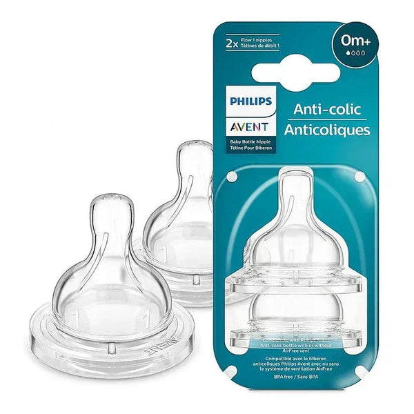 AVENT Philips SCY761/02 Avent Anti-Colic Flow 1 Baby Bottle Nipple for 0+ Months Babies, (Pack of 2) — Kenya · WIMU Kitchen Nairobi